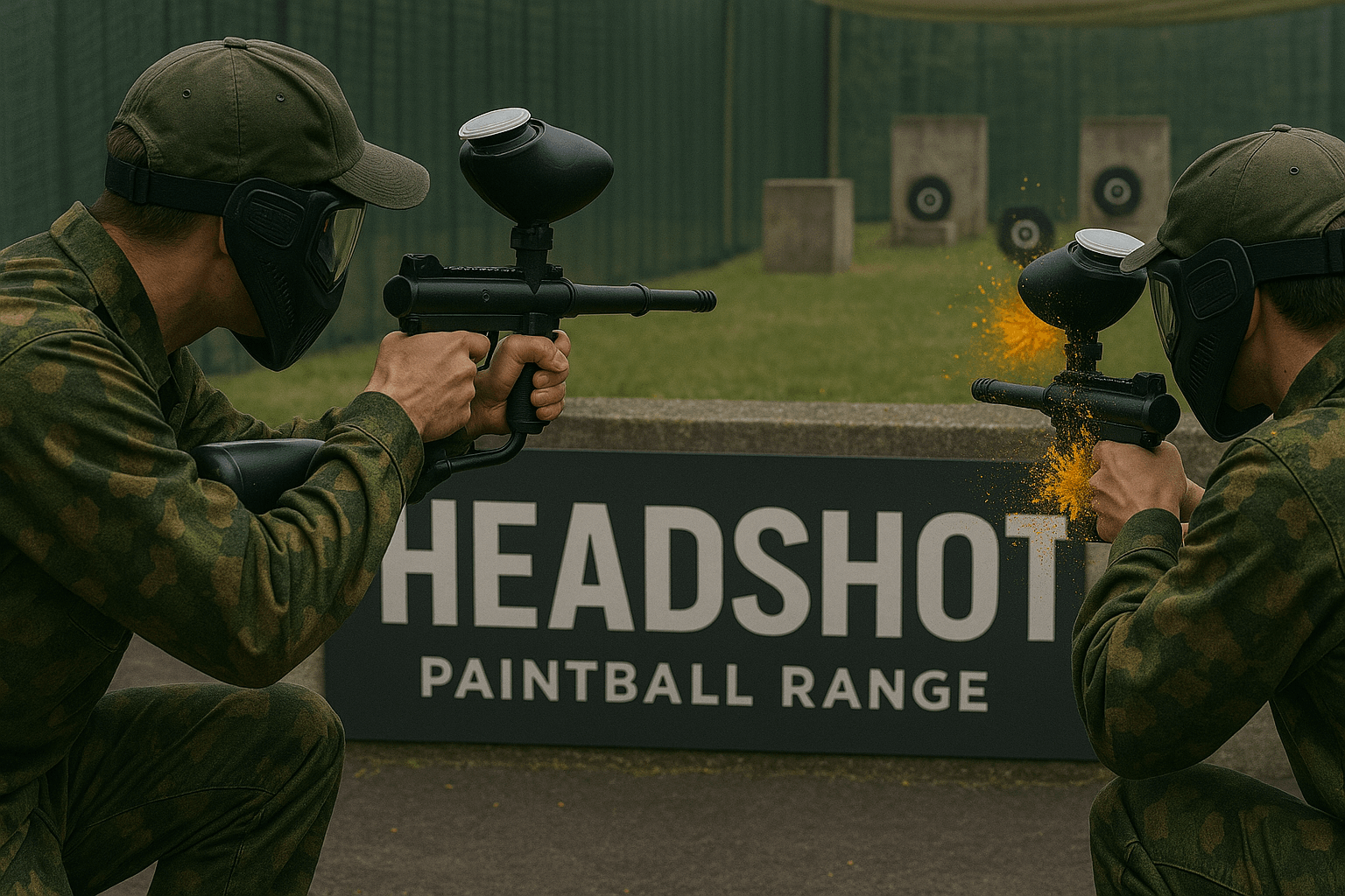 מטרות במטווח הדשוט בפיינטבול בית ברל